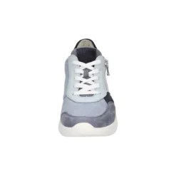 Waldlaufer Blue Wedge Wide Fit Trainer |927H02524