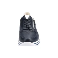 Waldlaufer Navy and White Mini Wedge Trainer|758009194H