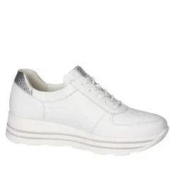 Waldlaufer White Wide Fit Trainer|758009150H