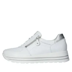 Waldlaufer White Wide Fit Trainer|758009150H