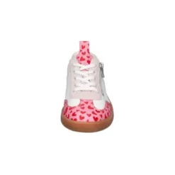 Waldlaufer Wide Fit White and Pink Trainer|704002264